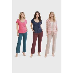 3 TOPS Ann Taylor Pink T Shirt Blouse Sweater SCOOP NECK Women's WOMAN'S